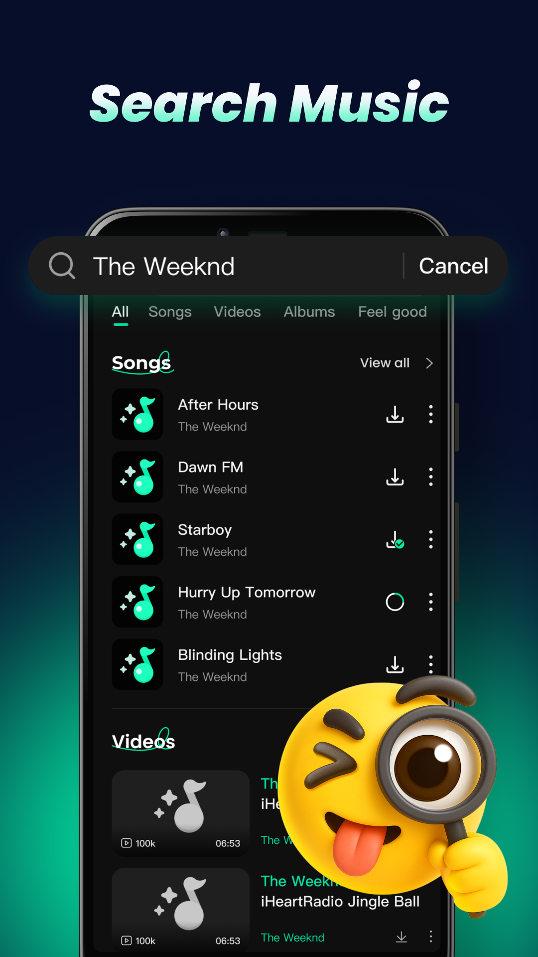 Haven local songs screen