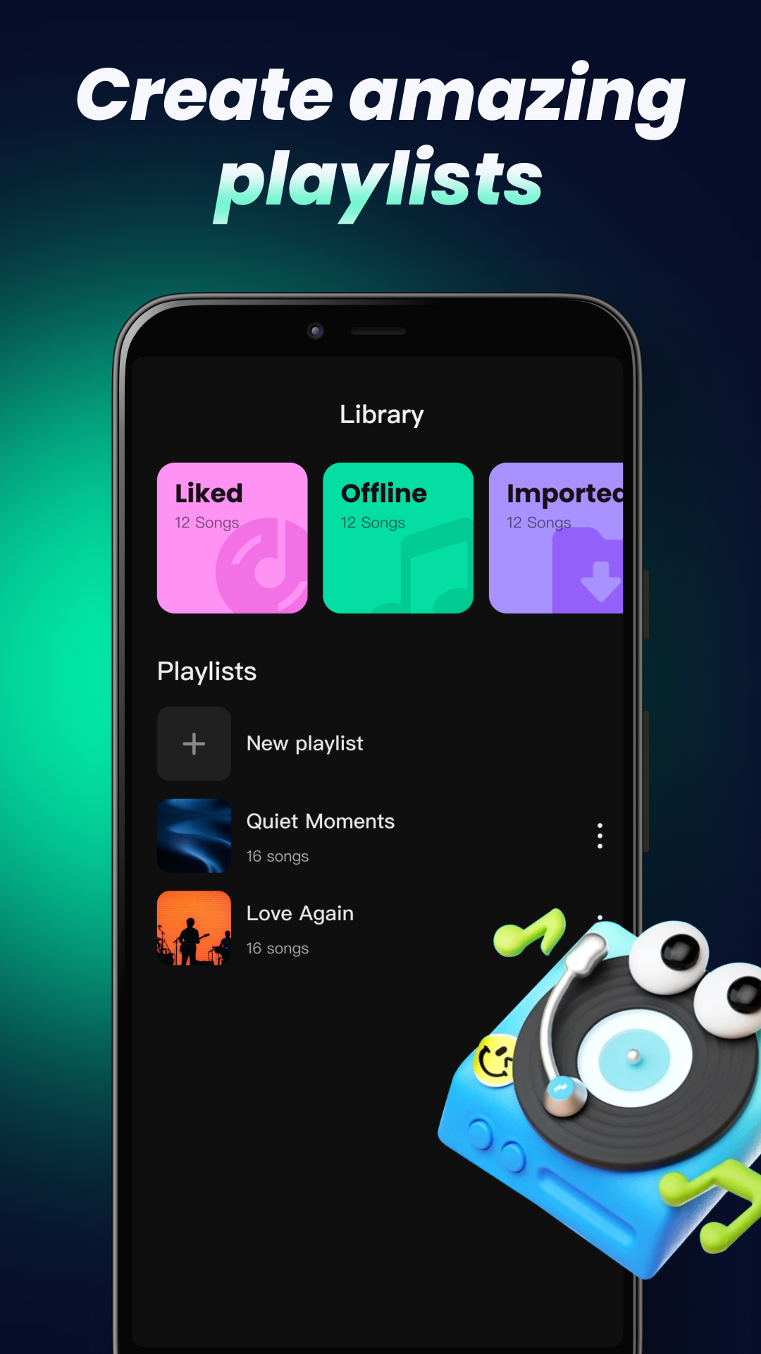 Haven search and playback screen
